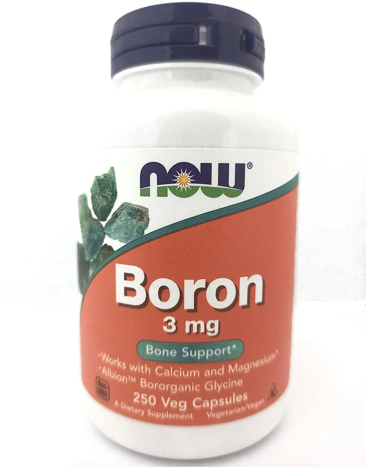 Фото - Вітаміни й мінерали Now Foods Boron 3 Mg - 250 Caps 